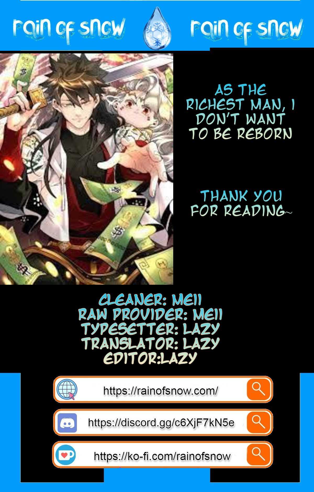 As The Richest man, I Don't Want To Be Reborn Chapter 1 22